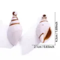 Colgante de concha de acrílico accesorios para joyería DIY diseño artesanal hermoso - Colgante Caracola Mediano (A9-093)