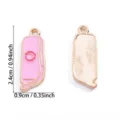 Geëmailleerd etui vorm metalen hanger DIY sieraden accessoire voor ketting en sleutelhanger - Roze Etui Vorm Stijl (A8-484)