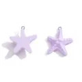 Ciondolo stella marina in resina viola per gioielli fai da te, collana, bracciale e portachiavi. - 32x28mm (1.8g) / Viola