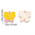 Emaille potlood strik hanger legering sieraden accessoire ketting sleutelhanger - Vlinder Potlood Vorm Stijl (A8-485)