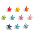 Colgantes de estrella de mar esmaltados de colores aleación cuentas DIY joyería variante verano. - Estilo Estrella de Mar (A8-340-10) / 1 Pieza/Paquete (10x9mm) / Rojo