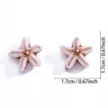 Colgante de estrella de mar acrílico accesorio de joyería DIY concha marina 1.7cm. - Colgante Estrella de Mar Moteada (A9-097)