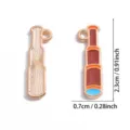 Legierung Teleskop Anhänger, emailliertes DIY Schmuckzubehör für Halskette und Schlüsselanhänger. - Monokular (A8-397) / 23x7mm