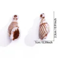Colgantes Concha Caracol Acrilico DIY Manualidades Joyas Accesorios Abalorio 2 Pz - Caracola Con Agujero Colgante (A9-099)
