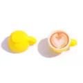 Miniature resin coffee cup charms DIY dollhouse food art keychain pendant yellow set 2pcs - 20x25mm / Yellow