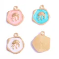 DIY colgantes dijes de medusa de aleación esmaltada para collares pulseras artesanales. - Dije de Medusa (Estilo 2) / Blanco
