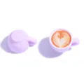 Miniature resin coffee cup charm, cute DIY jewelry accessory, perfect for keychains and pendants. - 20x25mm / Purple