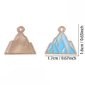 Leuke winter berg emaille hangers voor DIY sieraden ketting en sleutelhanger accessoires maken nu. - Berg Hanger (A9-460)