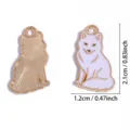 Leuke legering emaille vos hanger DIY sieraden maken accessoire schattige dierlijke bedel 1st - Kleine Vos Hanger (A9-462)
