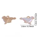 Winter zeehond geëmailleerd legering DIY hanger bedel voor ketting sleutelhanger - Kleine Zeehond Hanger (A9-464)