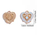 Legering ijs en sneeuw hart hanger voor DIY ketting en sleutelhanger sieraad accessoire. - Hart Ijs Sneeuw Hanger (A9-469)