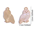 Geëmailleerde uil legering hanger bedel DIY sieraden maken accessoires winter stijl leuk ontwerp. - Uil Hanger (A9-475)