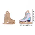 DIY schaatsen emaillen legering hanger bedels voor winter sieraden ketting en sleutelhanger - Schaats Hanger (A9-477)
