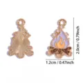 Gouden kampvuur geëmailleerd legering hanger bedel voor DIY ketting sleutelhanger sieraden - Kampvuur Hanger (A9-480)