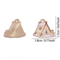 DIY winter tent sneeuwman geëmailleerd legering hanger voor handgemaakte ketting sleutelhanger. - Tent en Sneeuwman Hanger (A9-485)