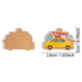 DIY enamel taxi charm alloy pendant for summer travel necklace key chain jewelry making - Taxi Style (A9-185) / 20*26mm