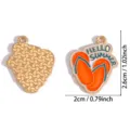 Summer style enamel flip flop pendant alloy DIY jewelry accessory for necklace keychain - Slippers Style (A9-186) / 26*20MM