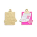 Enamel clipboard charm nurse pendant alloy DIY jewelry accessories necklace keychain charm - Medical Clipboard Style (A8-352) / 1 Piece (27*20mm) / Pink