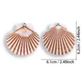 Hermoso colgante de concha de acrílico accesorios de joyería DIY para artesanía fina - Colgante Concha Biónica Gigante (A9-100)