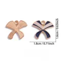 Marine Stil Legierung Emaillierte Schleife Charms DIY Schmuck Zubehör für Halskette - Matrosenschleife (A8-406) / 16x18mm