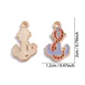 Ozean Stil Anker Legierung Emaillierte DIY Anhänger Schmuck Zubehör Variante 2cm - Ozeananker (A8-407) / 20x12mm