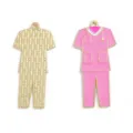 Pink nurse uniform stethoscope alloy pendant DIY necklace keychain jewelry making accessory - Nurse Uniform Style (A8-356) / 1 Piece (46*22mm) / Pink