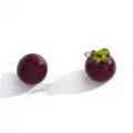 Mangosteen hars hanger DIY sieraden accessoire sleutelhanger decoratief fruit stuk - Mangosteen
