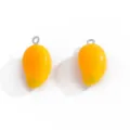 Hars mango bedels hangers DIY sieraden accessoires voor kettingen sleutelhangers. - Mango