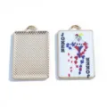 Ciondolo smalto carte da gioco alla moda accessorio gioielli lega DIY per collana portachiavi - Modello-Grande Joker / 28x18mm