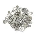 Steampunk Zahnrad Anhänger gemischte Größen Metall Zahnräder für DIY Harz Handwerk Schmuck. - Gunmetal