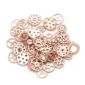 Steampunk Zahnrad Anhänger Legierung gemischt DIY Schmuck Zubehör Harz Detailansicht - Roségold