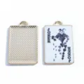 Ciondolo Ciondolo Carte da Gioco Joker Smalto Dorato Lega Accessorio Gioielli - Modello-Piccolo Joker / 28x18mm