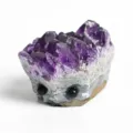 Natürliche Amethyst Geode Igel Figur handgeschnitztes Kristallstein Ornament Deko - Igelform / Amethyst-Cluster