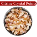 Germogli di pietre di cristallo citrino naturale per diffusore di aromi - Dente di Cristallo Giallo / Misura 3-5 cm (100g)