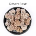 Cristalli naturali di rosa del deserto in un vassoio scuro per aromaterapia casa - Rosa del deserto / Misura 1,5-3 cm (100g)
