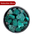 Pietre grezze di malachite verde naturale per la decorazione domestica elegante - Fette di Malachite / Misura 1,5-3 cm (100g)