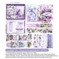 Wunderschönes lila Dusk Iris Scrapbooking Notizbuch und Sticker Geschenkbox Set - Dämmerung Iris