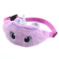 Pluesch Einhorn Gueteltasche Flausche Brusttasche fuer Kinder Maedchen Lila Huefttasche - Reines Lila