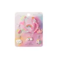 Cute cartoon unicorn DIY beaded bracelet set for girls with lovely rainbow and cloud charms. - Cloud Rainbow