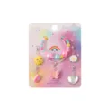 Kids colorful beaded bracelet set cute cartoon pendant DIY jewelry gift set for girls - Butterfly