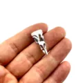 Vintage Zinklegierung Vogel Schädel Anhänger gotisch DIY Schmuck Charme für Herren Kette - Vogel Totenkopf Design (1)