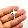 Silbernes Metall Kreuz Anhänger DIY Schmuck Zubehör gotischer Stil Halskette Charme. - Silberne Quaste Kreuz
