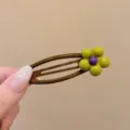 Sweet floral metal side hair clip for women, stylish and cute duckbill hair accessories. - Purple Flower Style (8)