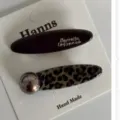Chic leopard print and dark hair clip set, elegant side barrette for women and girls daily wear. - Leopard Ball Style (11)