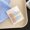Set di 2 fermagli per capelli carini con orso blu e stella accessori per ragazze dolci - Onda Stella Orso / Set da 2 Pezzi
