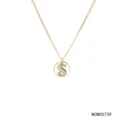 Rose Gold Plated Double Layer Letter S Necklace With Zircon Pendant Fashion Jewelry - Letter S Style (NCN00739) / Gold