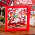 Weihnachten kinder haarklammern set weihnachtsmann rote sterne süße festliche haarspangen - Weihnachten 7-Teiliges Set Mit Box