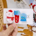 Weihnachtskinder Haarklammern Set süßer Bär Schneekugel Acryl Haarspangen Geschenke - Haarspange 3-Teiliges Set 7