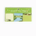 NOTE FOR set de 3 mini notas adhesivas diseño de paisaje bloc de notas 50x50mm 90 h - Verso de Campo Verde (N-D1747H) / 90 Hojas/Paquete
