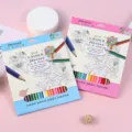24-color kids colored pencils, wooden drawing art pencils set for student school painting. - 24 Colors